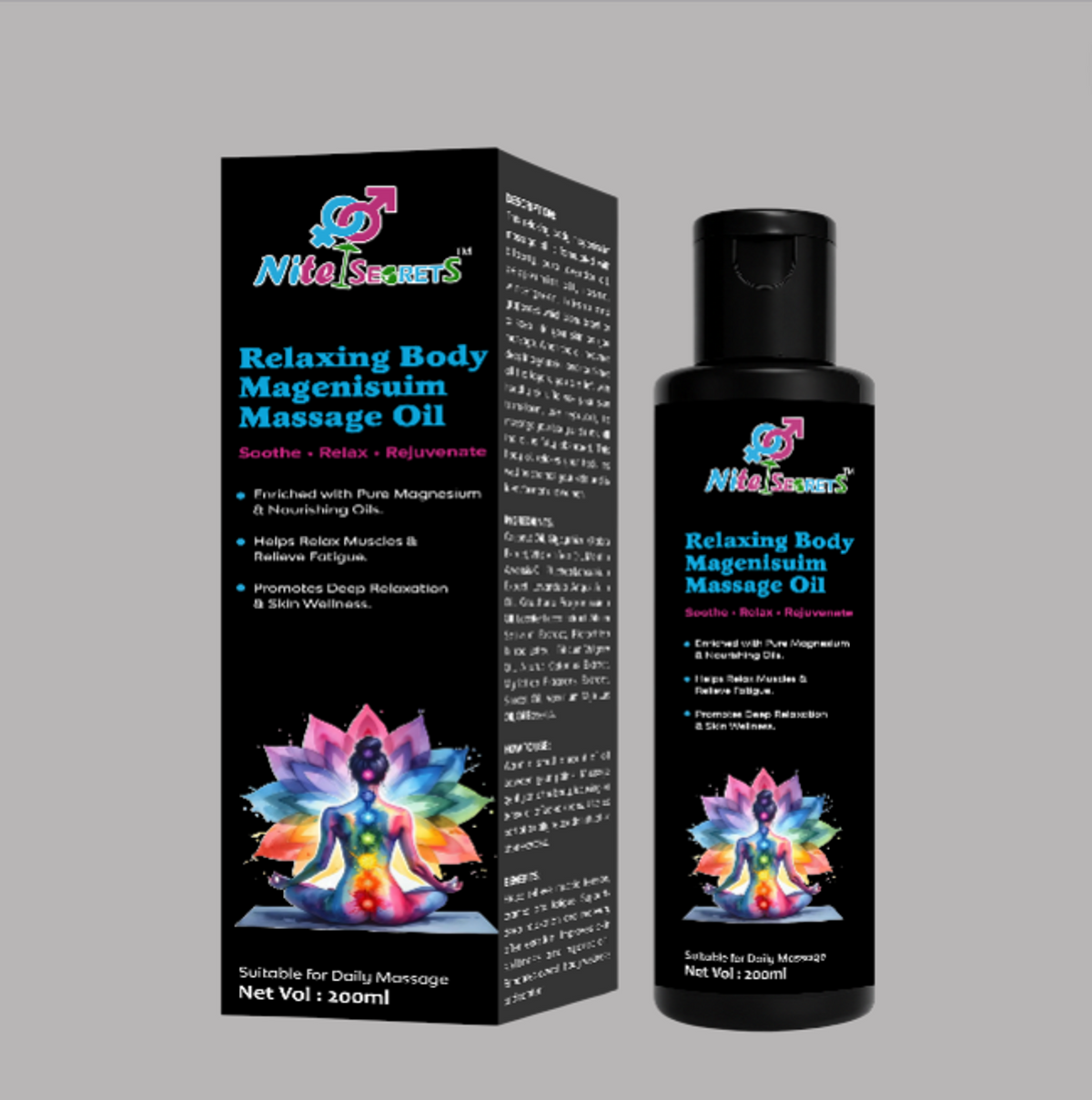 NiteSecrets Relaxing Body Magnesium Massage Oil