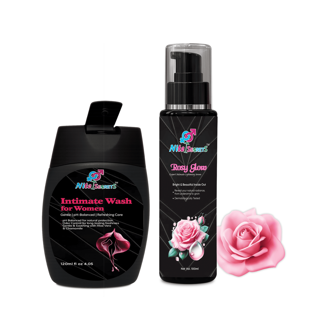 Duo: Rosy Glow Serum + Intimate Wash for Women – image 2