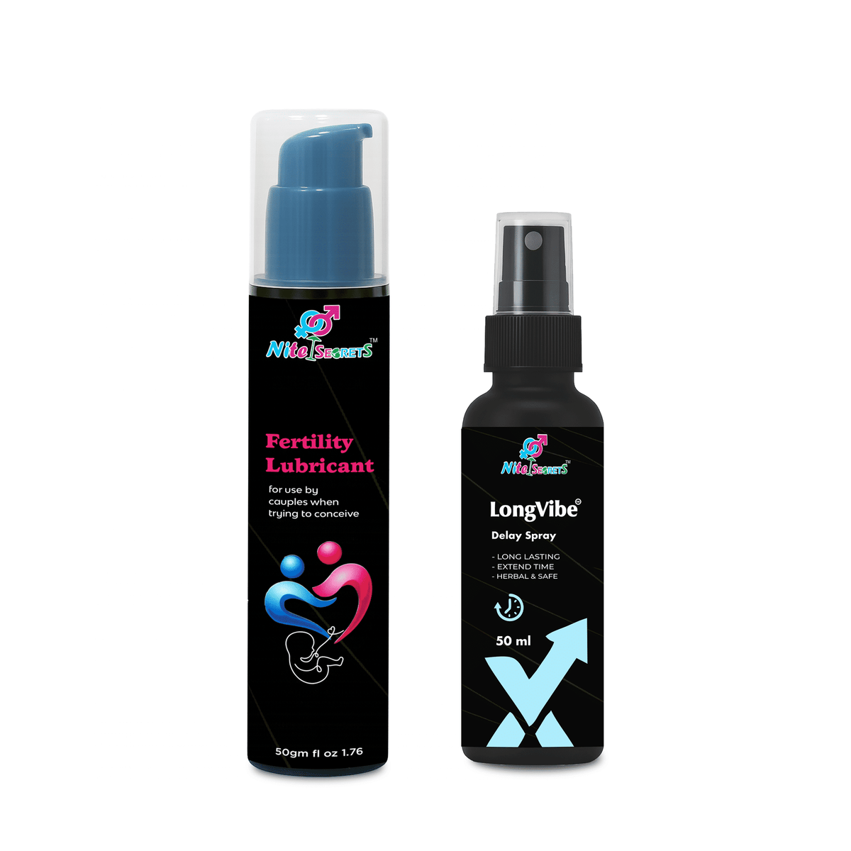 Duo: Fertility Lubricant + LongVibe Delay Spray for Men – image 2
