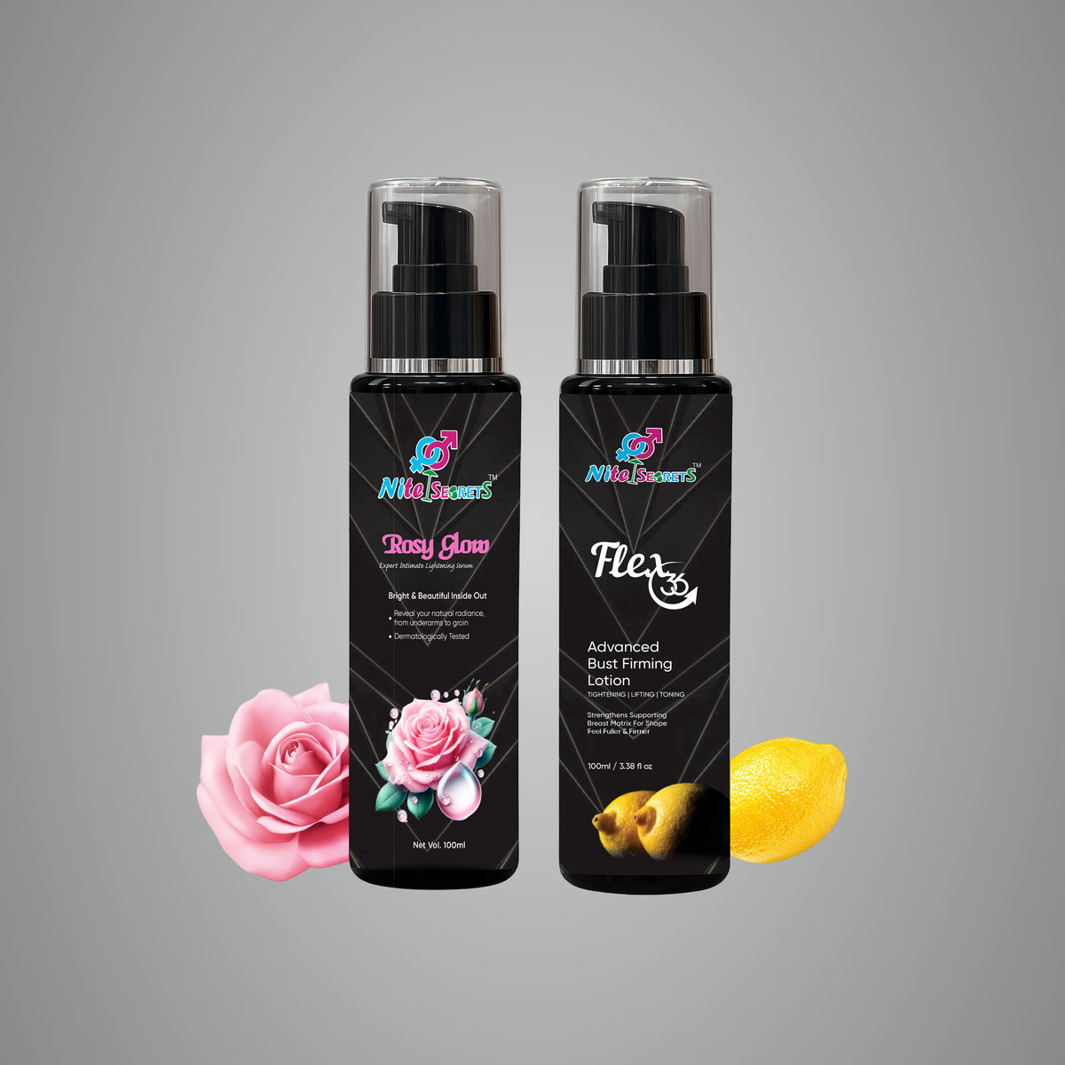 Duo: Rosy Glow Serum + Flex 36 Bust Firming Lotion
