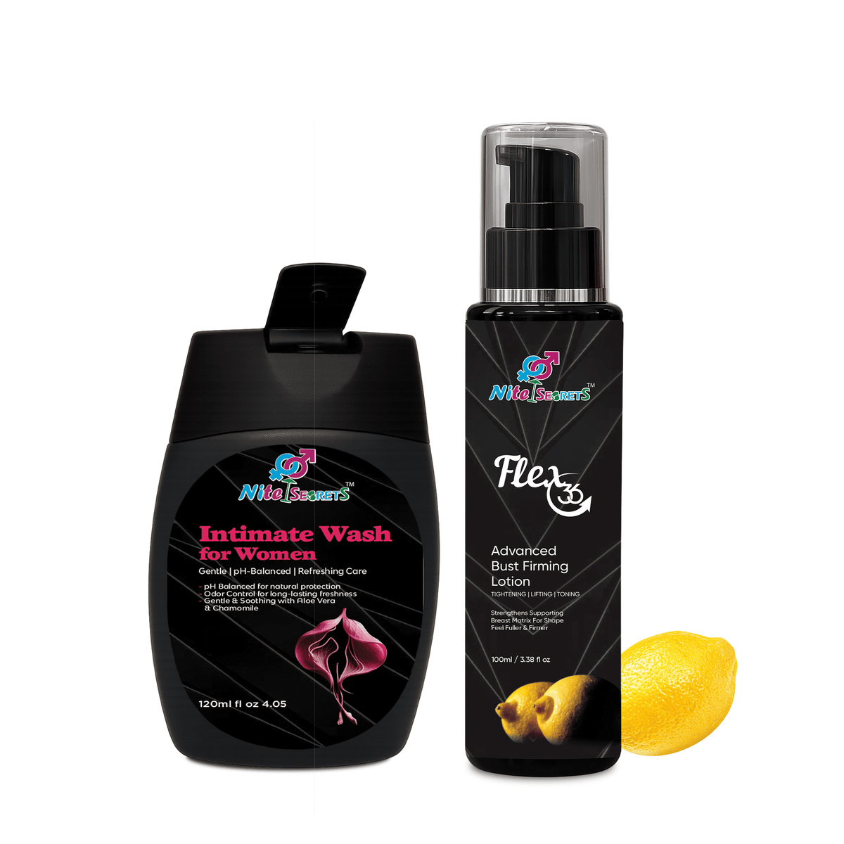 Duo: Intimate Wash + Flex 36 Bust Firming Lotion for Women – image 2