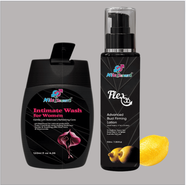 Duo: Intimate Wash + Flex 36 Bust Firming Lotion for Women