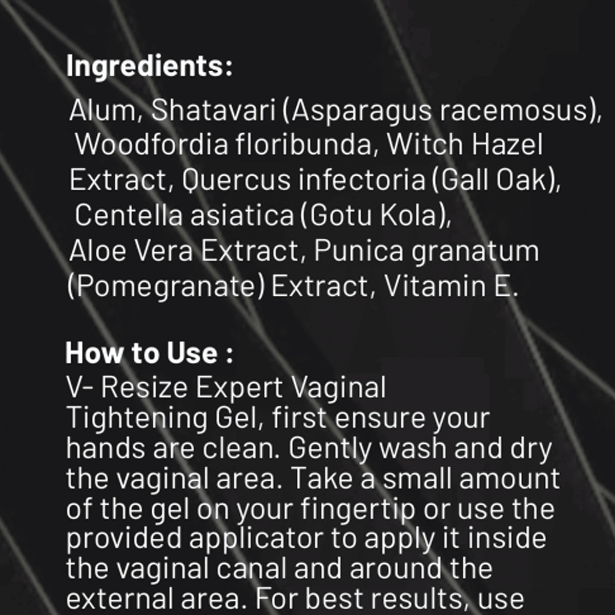 NiteSecrets V-Resize Expert Vaginal Tightening Gel – image 5