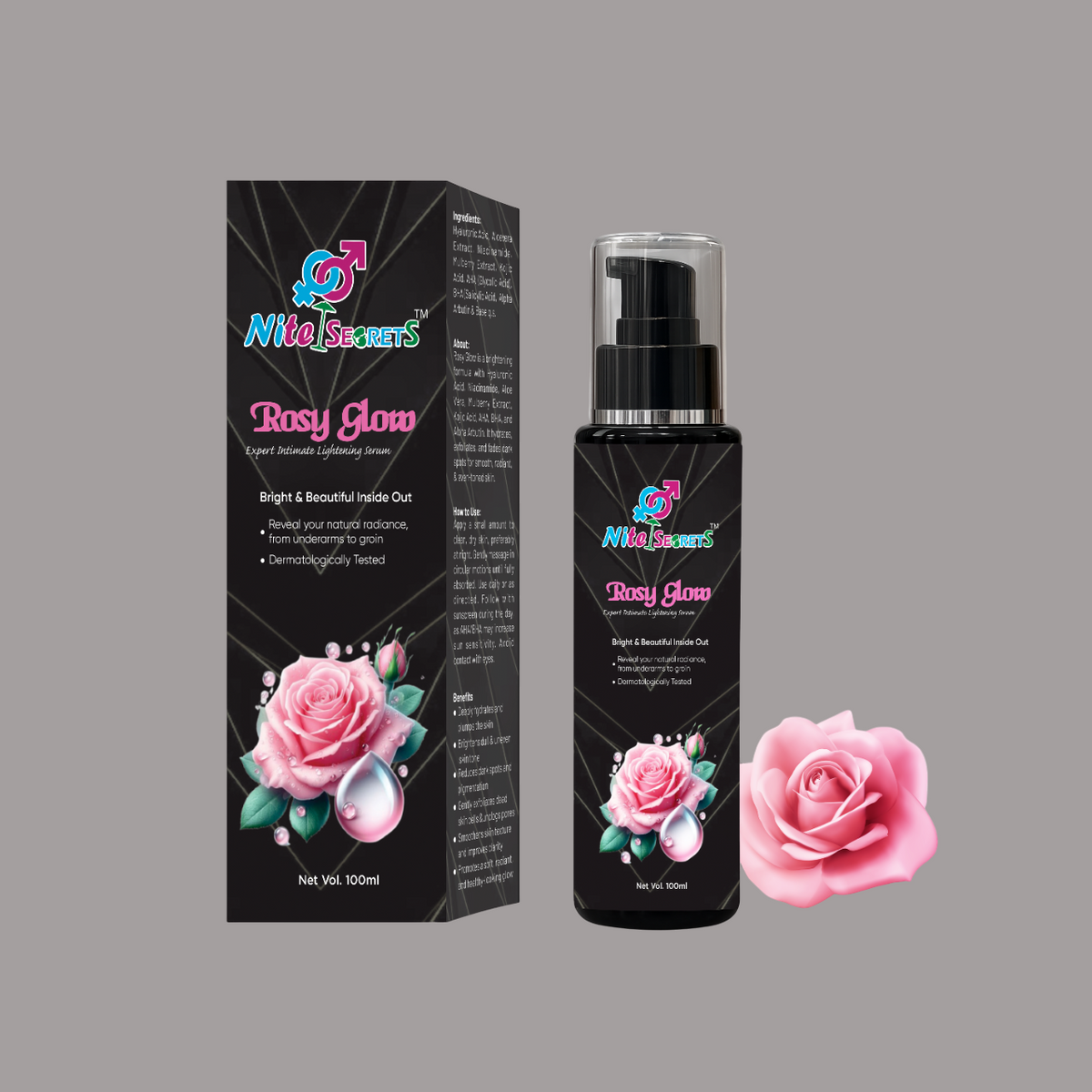 NiteSecrets Rosy Glow Expert Intimate Lightening Serum