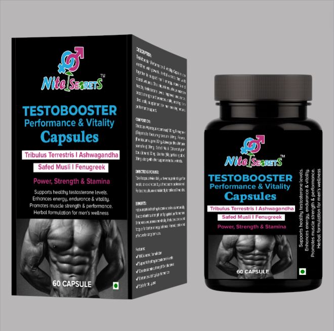 NiteSecrets Testobooster Performance & Vitality Capsules for Men