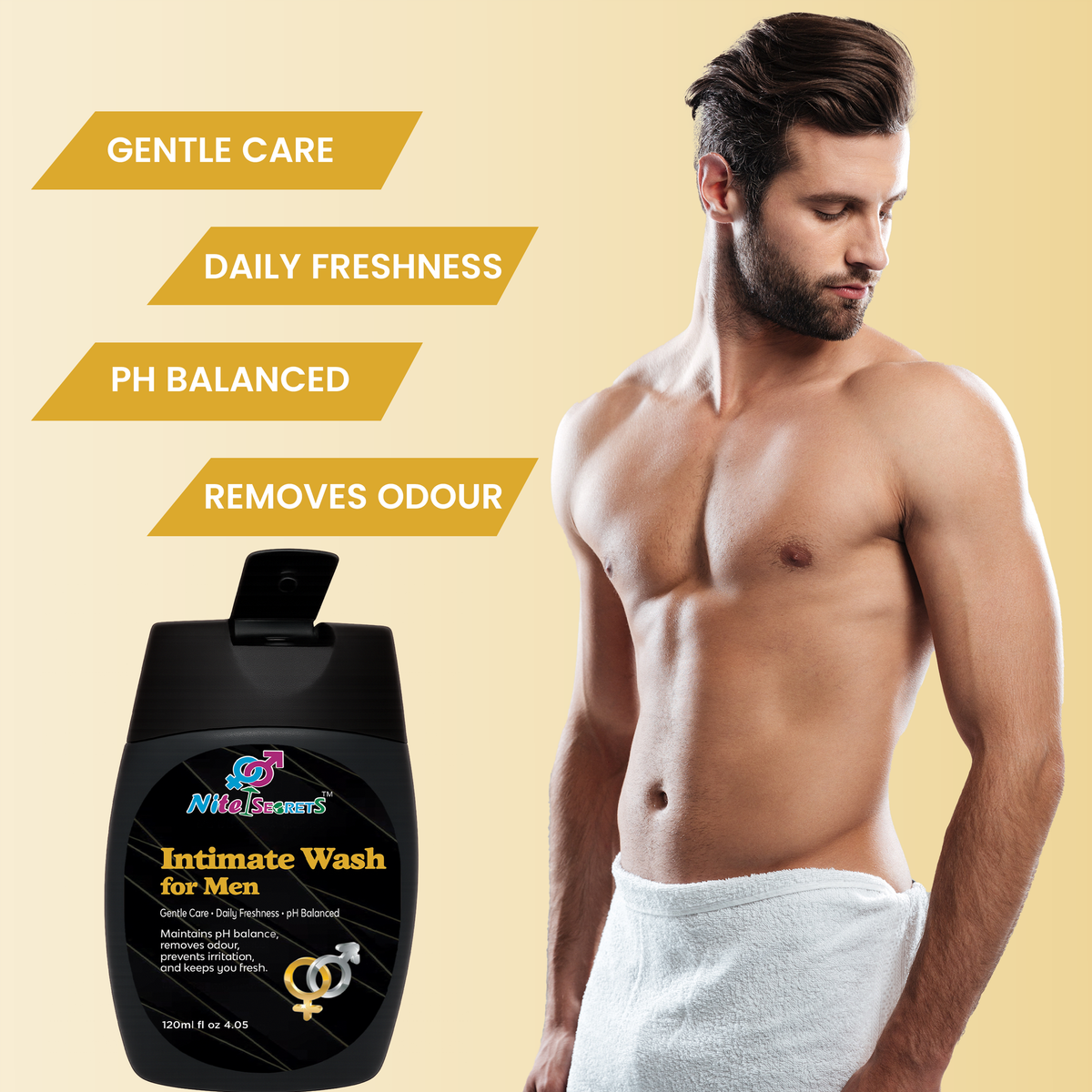 Duo: Intimate Wash + LongVibe Delay Gel for Men