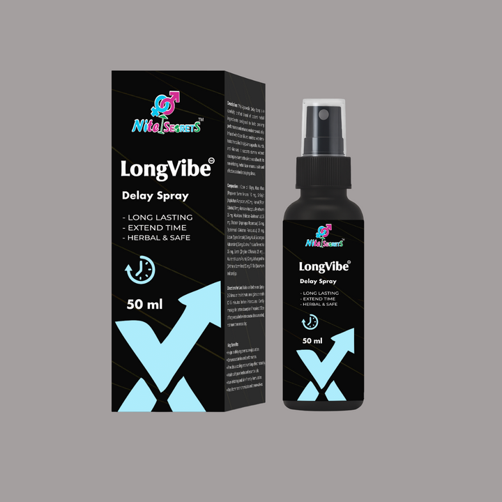 NiteSecrets LongVibe Ayurvedic Topical Delay Spray for Men