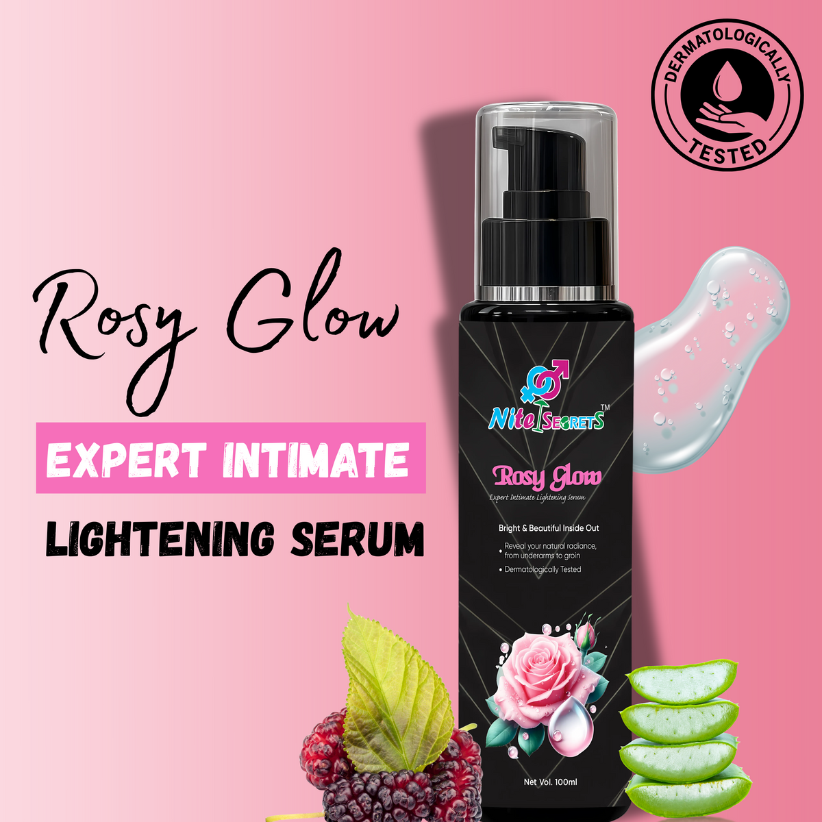 NiteSecrets Rosy Glow Expert Intimate Lightening Serum