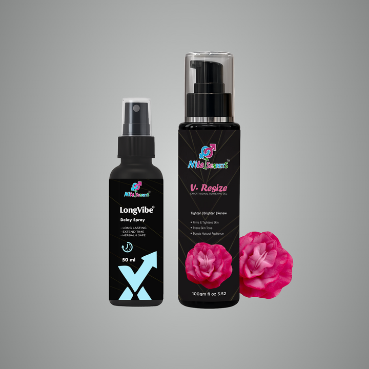 Duo: V-Resize Tightening Gel + LongVibe Delay Spray