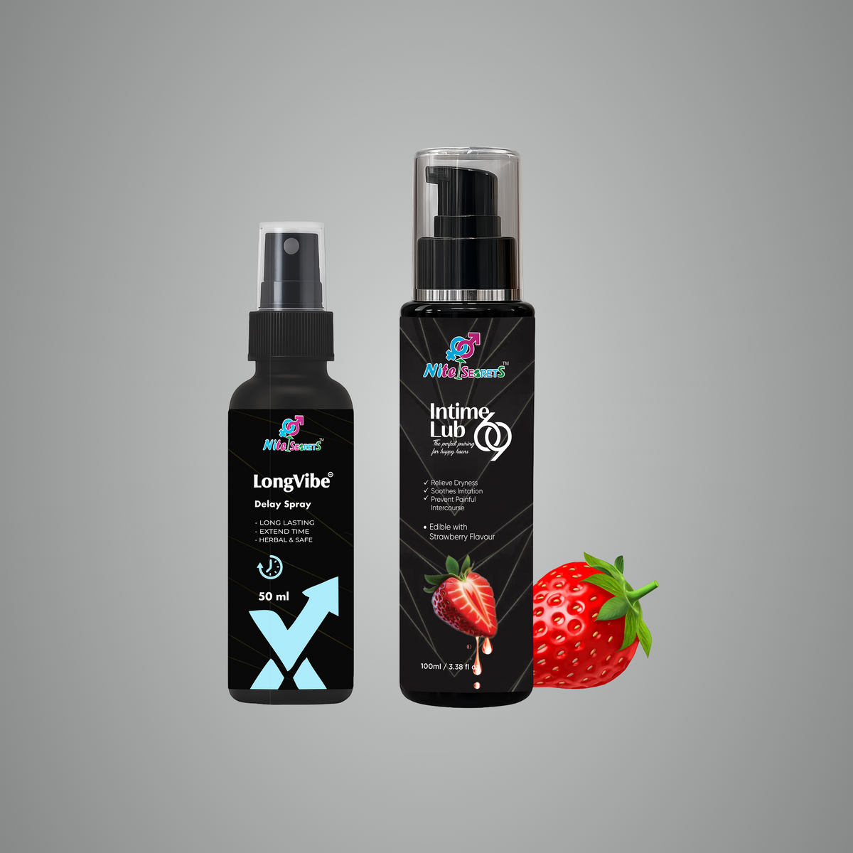 Duo: LongVibe Delay Spray + Intime Lub 69