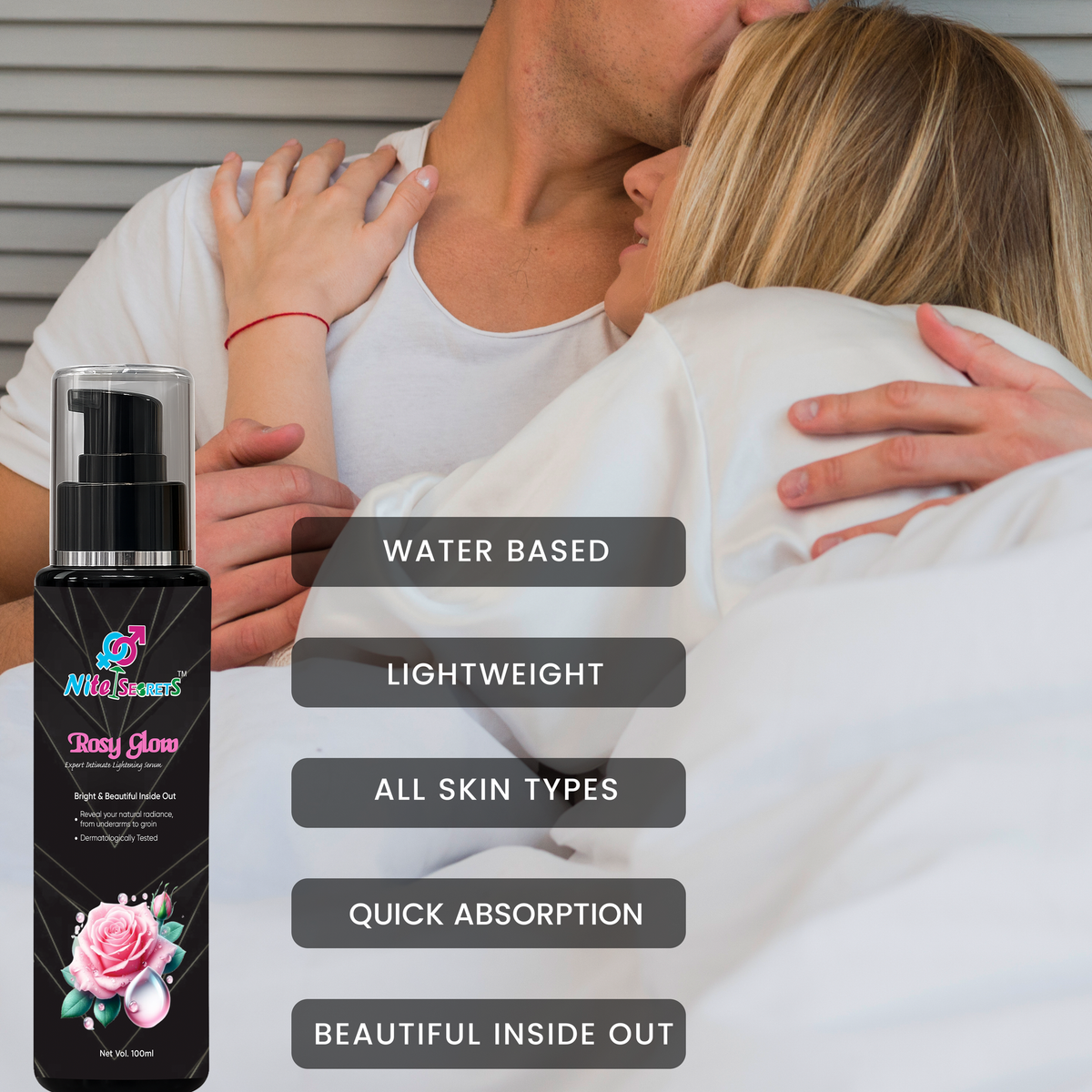 Trio: LongVibe Delay Spray + Intime Lub 69 + Rosy Glow Serum