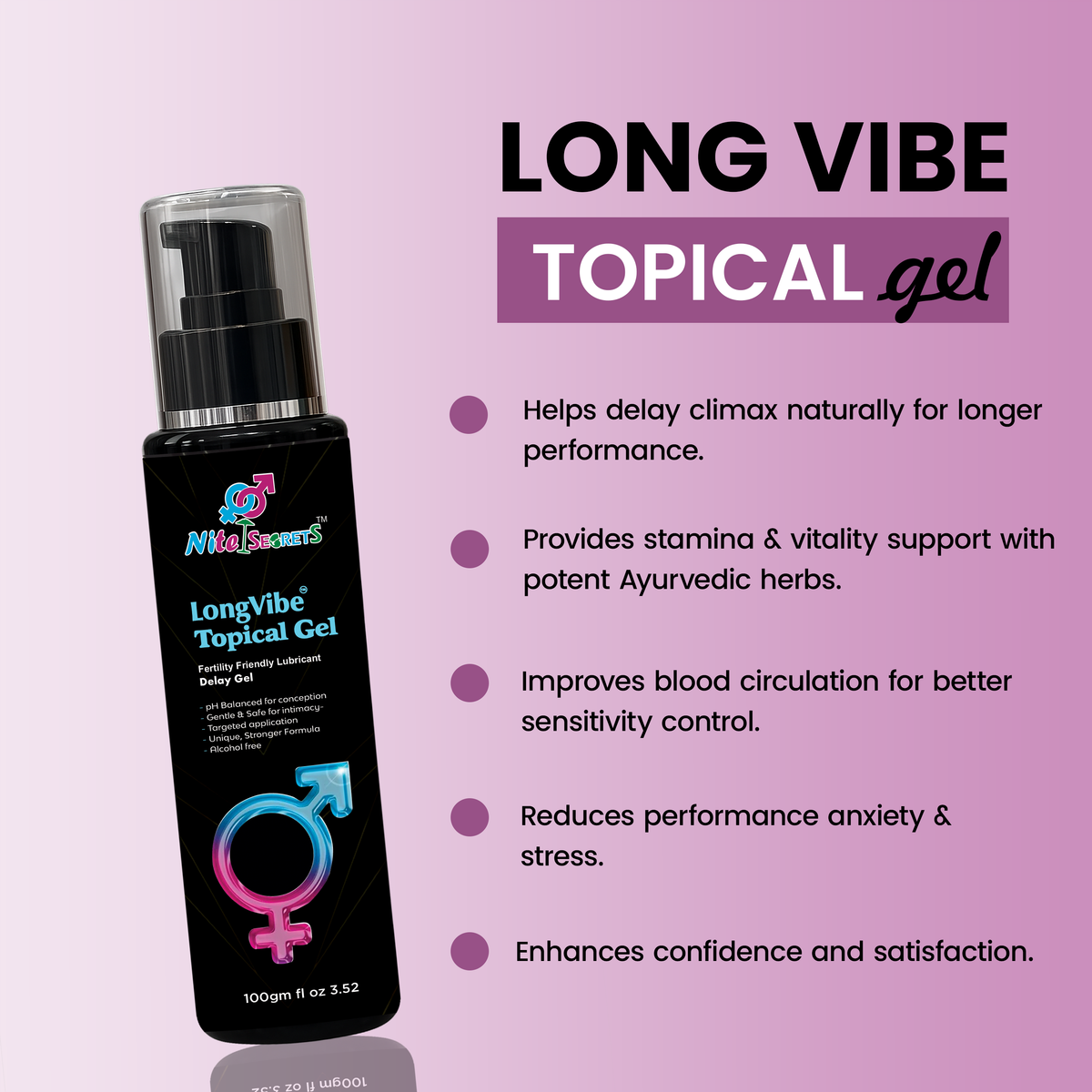 NiteSecrets LongVibe Topical Gel